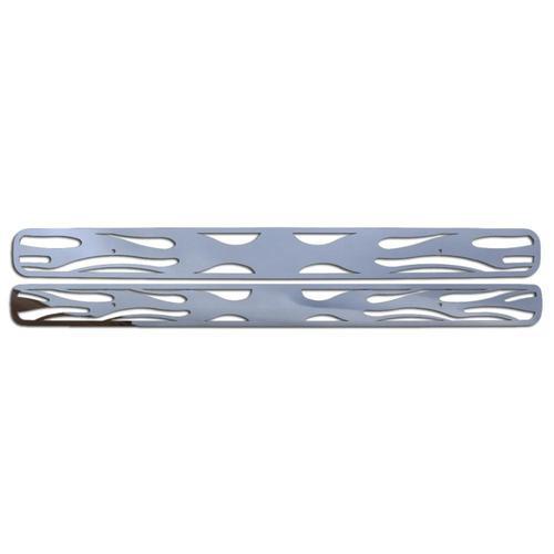 Chevy blazer 98-04 horizontal flame polished stainless aftermarket grille insert