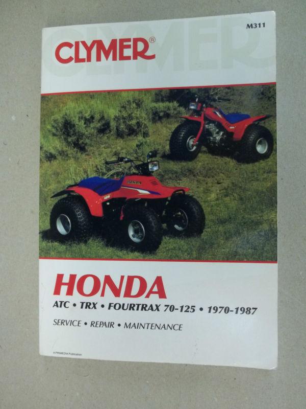 Clymer m311, honda 1970 - 1987 atc, trx, fourtrax, 70-125cc like new condition