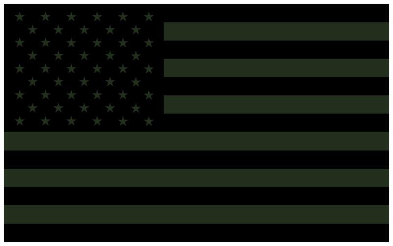 5" american flag decal sticker tactical subdued v5 military usa stars stripes a+