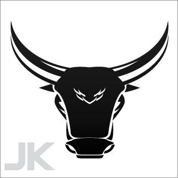 Decals sticker bull taurus head farm ranch cow bulls beef 0502 ka269