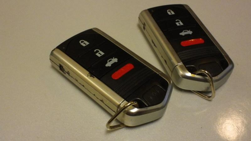 2009-2012 acura tl smart key keyless remote m3n5wy8145 driver 1 & 2 set lot of 2