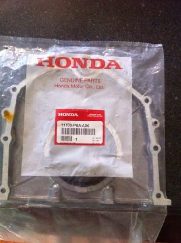 99-04 honda odyssey engine cylinder block rear main seal plate cover