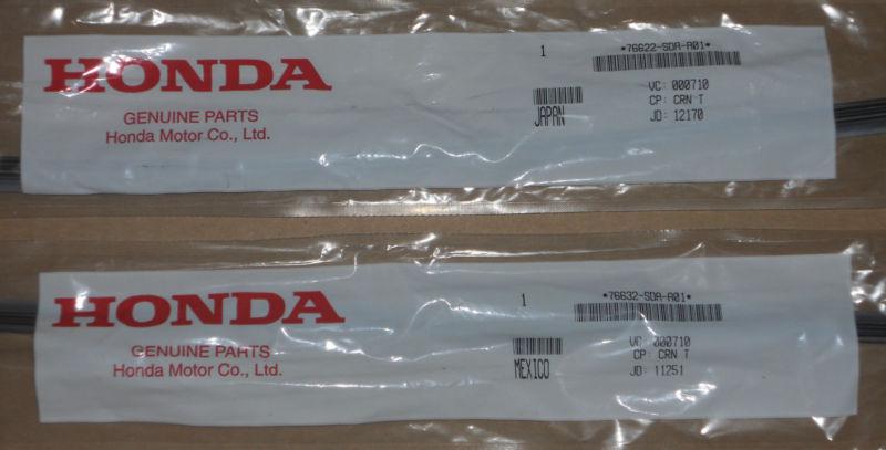2003 to 2007 honda accord sedan factory oem wiper blades inserts - set of 2