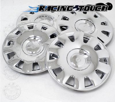Wheel cover replacement hubcaps 15" inch metallic chrome hub cap 4pcs set #032