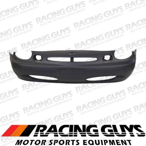 96-97 ford taurus front bumper cover raw black facial plastic assembly fo1000398