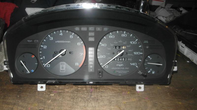 Honda accord speedometer gauge instrument cluster auto 94 97 no abs 270710 miles