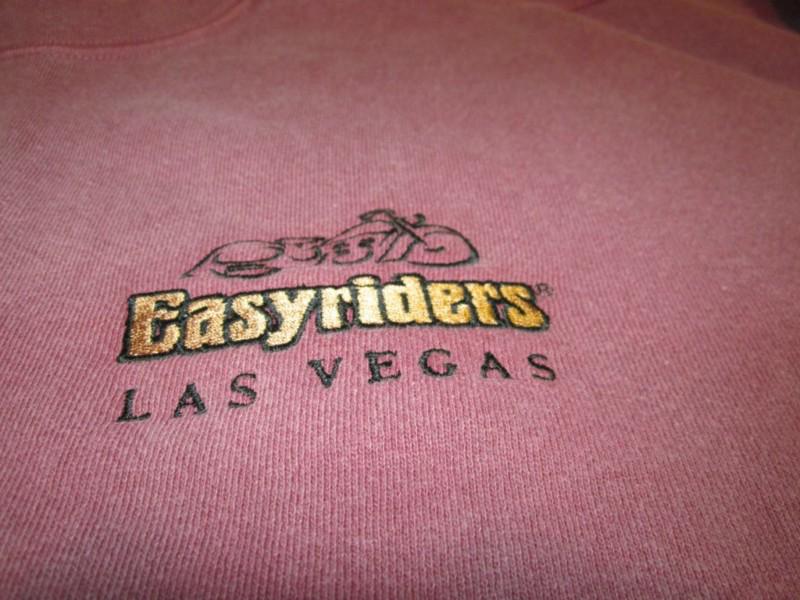 Authentic las vegas vintage easyrider motorcycle biker sweat shirt xl