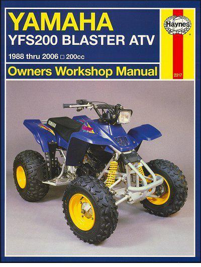 1988-2006 yamaha yfs 200 blaster atv quad repair manual