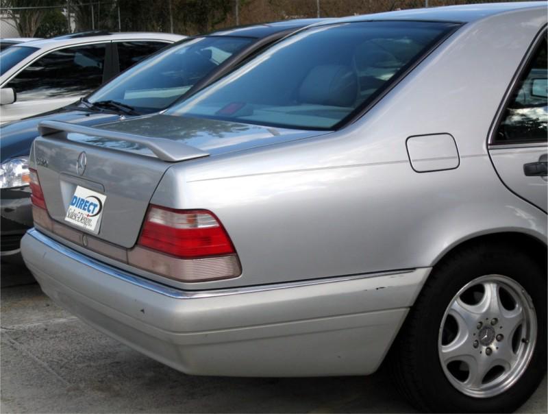 1992-1998 mercedes s class sedan w140  l-style rear wing spoiler (unpainted)