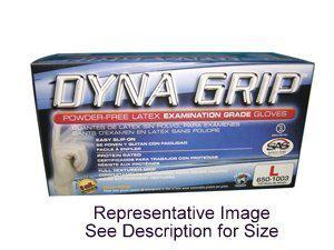 Sas 650-1004 - dyna grip powder free latex gloves - 8mil - extra large