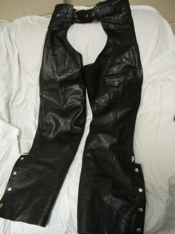 Leather motocycle chaps