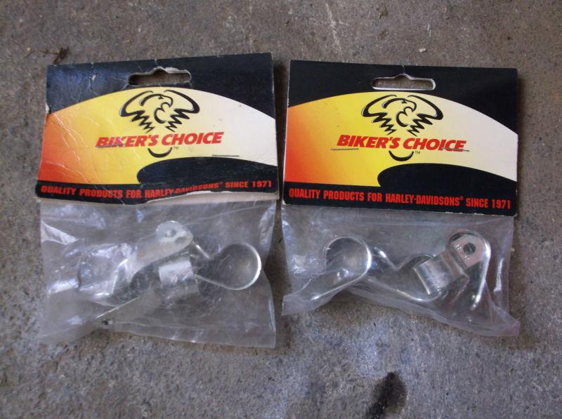 2 packs of bikers choice chrome cable wire clamps 1/2" i.d. for 