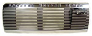 Gmc dash moulding assembly -speaker grille w/ script & ash tray 47-53