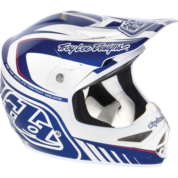 Blue/white s troy lee designs air delta helmet 2013 model