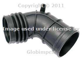 Bmw e46 intake boot throttle housing to mass air meter genuine + 1 year warranty