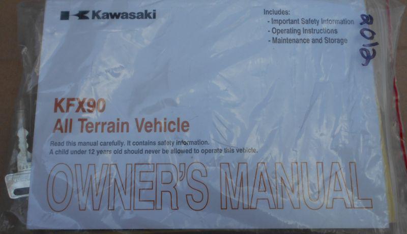 '12 kawasaki kfx90 all terrain vehicle owners manual 2012 atv dealers stock