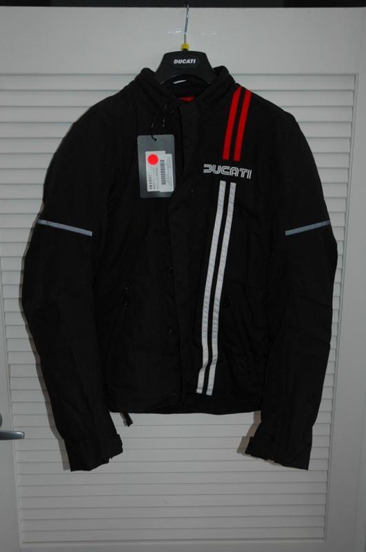 Ducati 80's textile motorcycle jacket, black, men's size small