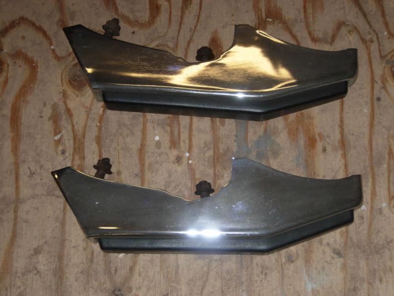 81-87 chevy gmc truck front bumper right & left chrome guard 