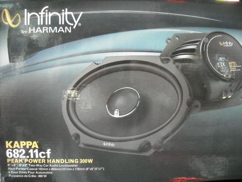 Infinity kappa 682.11cf car 5x7" 6x8" pair 300w  speakers 2 way new