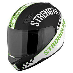 New speed and strength ss700 go for broke motorcycle helmet green