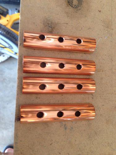 Shovel head/ harley oil pushrod clips copper