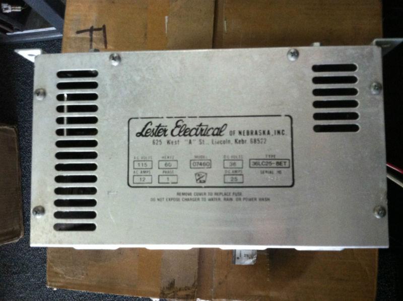 Lester electric automatic 36v 36volt battery charger 36lc25-8et 07460 golf cart!