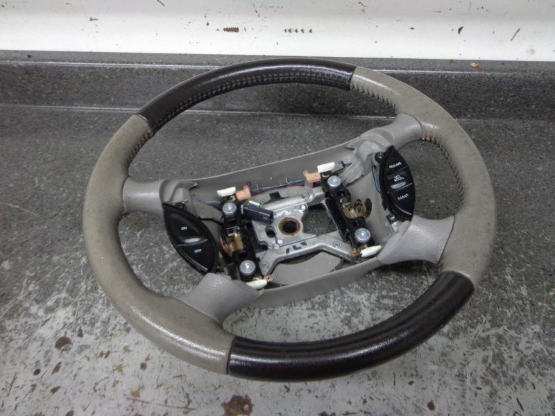 Ford mustang steering wheel gt grey leather wrapped  gray 99-04