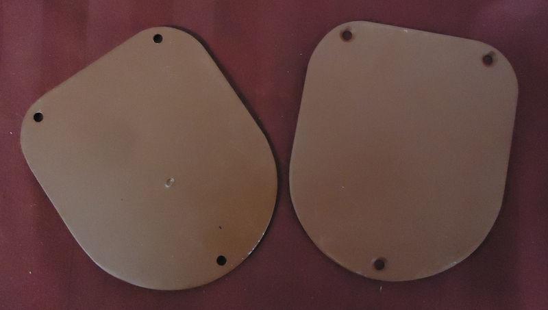 Inside rear shock cover plates - chevrolet station wagon