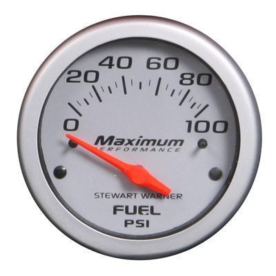 Stewart warner maximum performance electrical fuel pressure gauge 2 1/16" dia