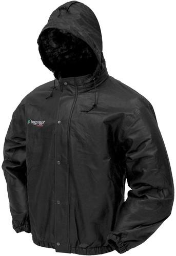 Frogg toggs men's pro action black motorcycle rain jacket size large