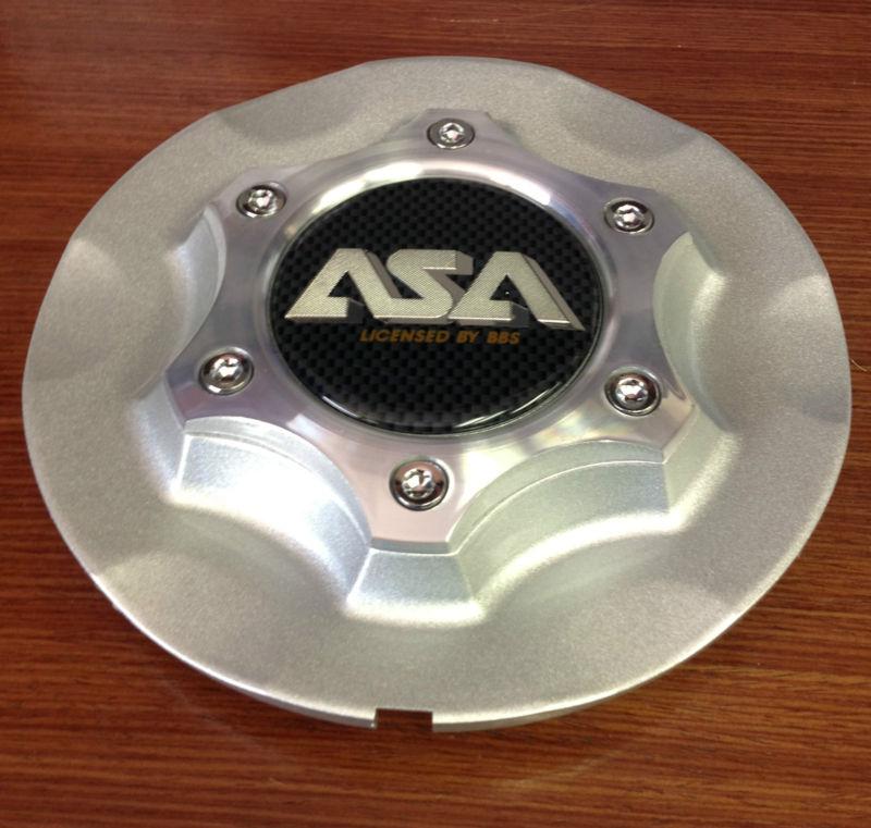 Asa rs2 silver licensed by bbs wheel rim center cap rs2-c2p 8b622 rs2-02