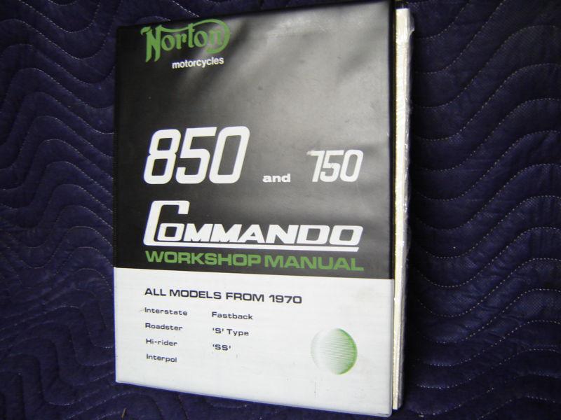 Genuine n.o.s. norton commando 750 850 worshop binder manual ss roadster hi ride