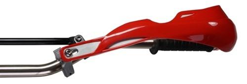 Red deluxe bikeit reinforced motorcycle mx bike brush motocross hand guards