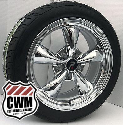 17x8" classic 5 spoke chrome wheels rims federal tires for chevy camaro 1977