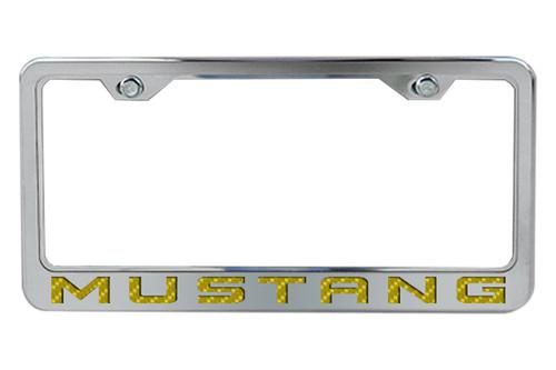 Acc 272015-y - 10-13 ford mustang license plate frame car chrome trim