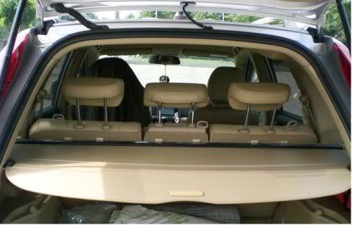 Trunk cargo cover shield for smart 08-12 beige