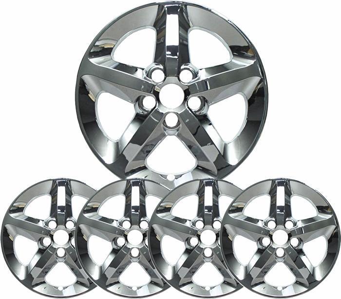 17" chrome wheel skins / hubcaps new set/4 (fits '06-10 hyundai sonata) 7072p-c