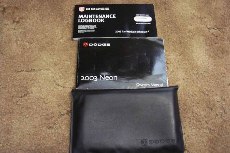 2003 dodge neon owners manual