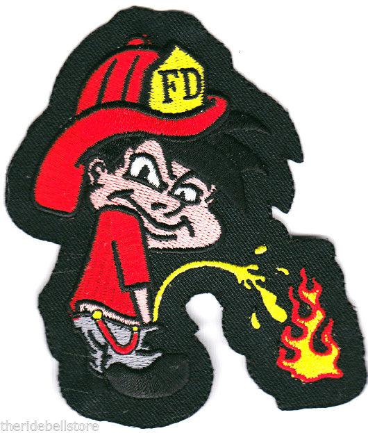 Firefighter pee  motorcycle vest patch  fireman