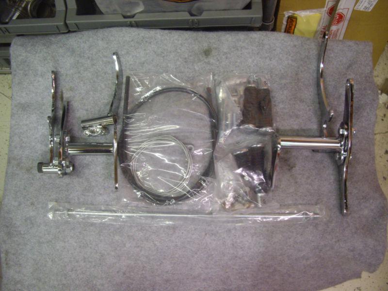 '75 - '76 harley ironhead sportster  xl chrome forward control kit complete