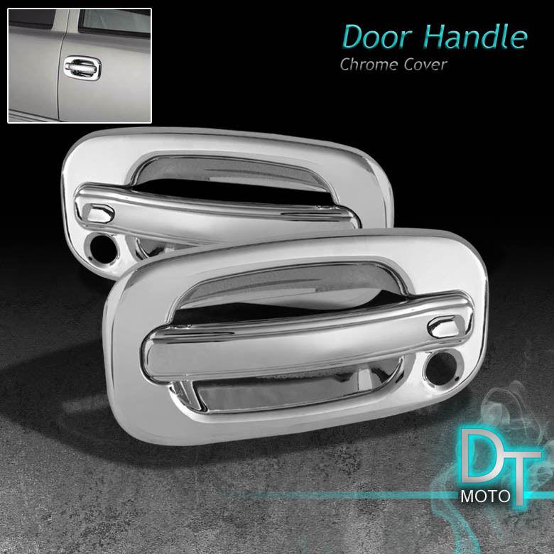 99-06 silverado/sierra 1500 2dr chrome door handle covers w/passenger keyhole