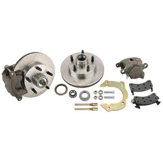 New speedway gm metric/mustang ii to 1949-54 chevy spindle brake kit, 5 x 4-3/4"