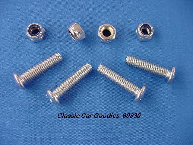 License plate bolts (4) "machine thread" new!