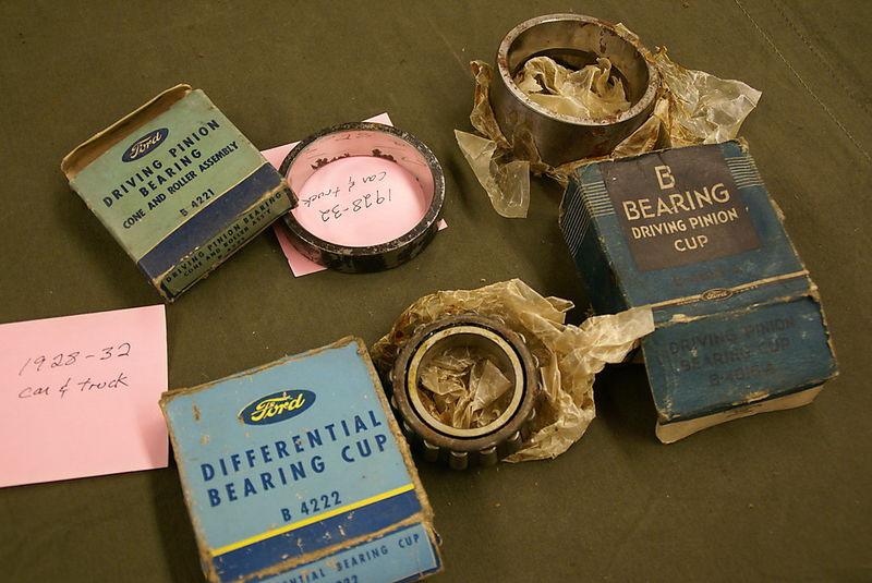 Ford flathead v8 nos model a lot of defferential and rear end bearings races