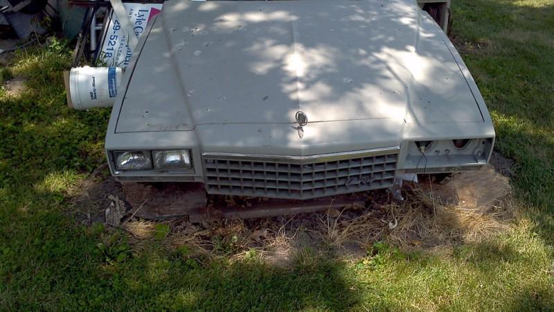 1980 chevy monte carlo doghouse front end, hood fenders, grill