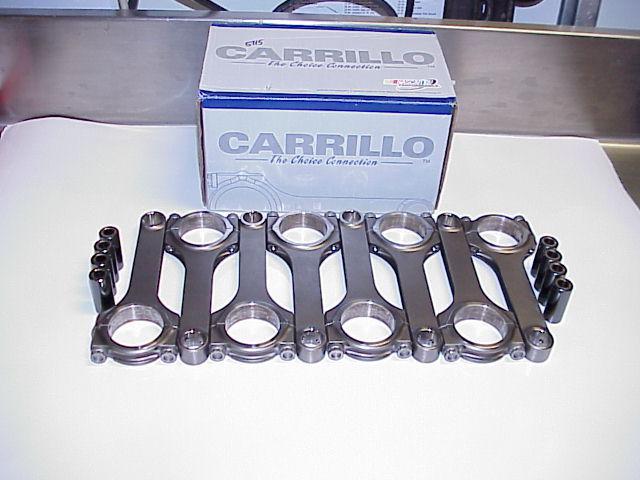 Carrillo tapered beam 6.00" rods with casidiam coated wristpins nascar $2800.00