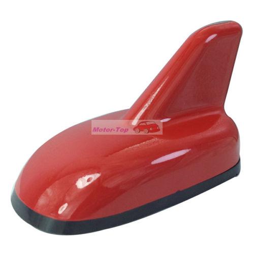 Red shark fin dummy decorative antenna aerials roof style for a4 a3 a6 vw gti