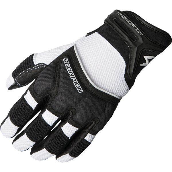 White xxl scorpion exo coolhand ii vented leather/textile glove