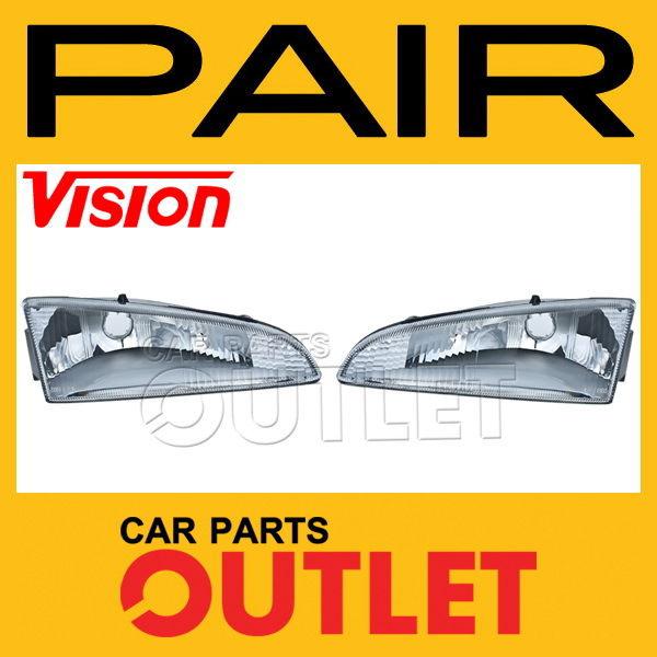 New 95-97 dodge intrepid head lamp light assembly left+right pair base es 1996
