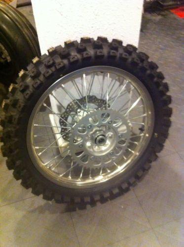 2013 honda crf450r crf wheel & tire set rims hubs rotors sprocket 450 250 19 21